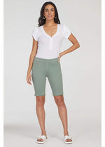 Tribal Fashions Audrey Pull-On Fringe Bermuda - Cactus