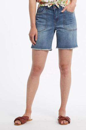 Tribal Fashion Pork Chop Short - Dark Vintage Denim