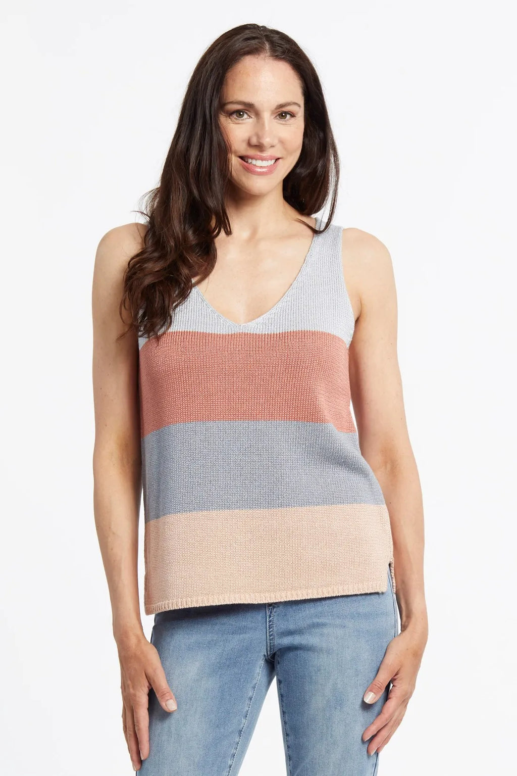Tribal Fashions Striped Sweater Cami