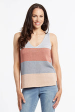 Tribal Fashions Striped Sweater Cami