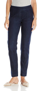 Slimsation by Multiples Pull-On Narrow Leg Pant / Blue Denim