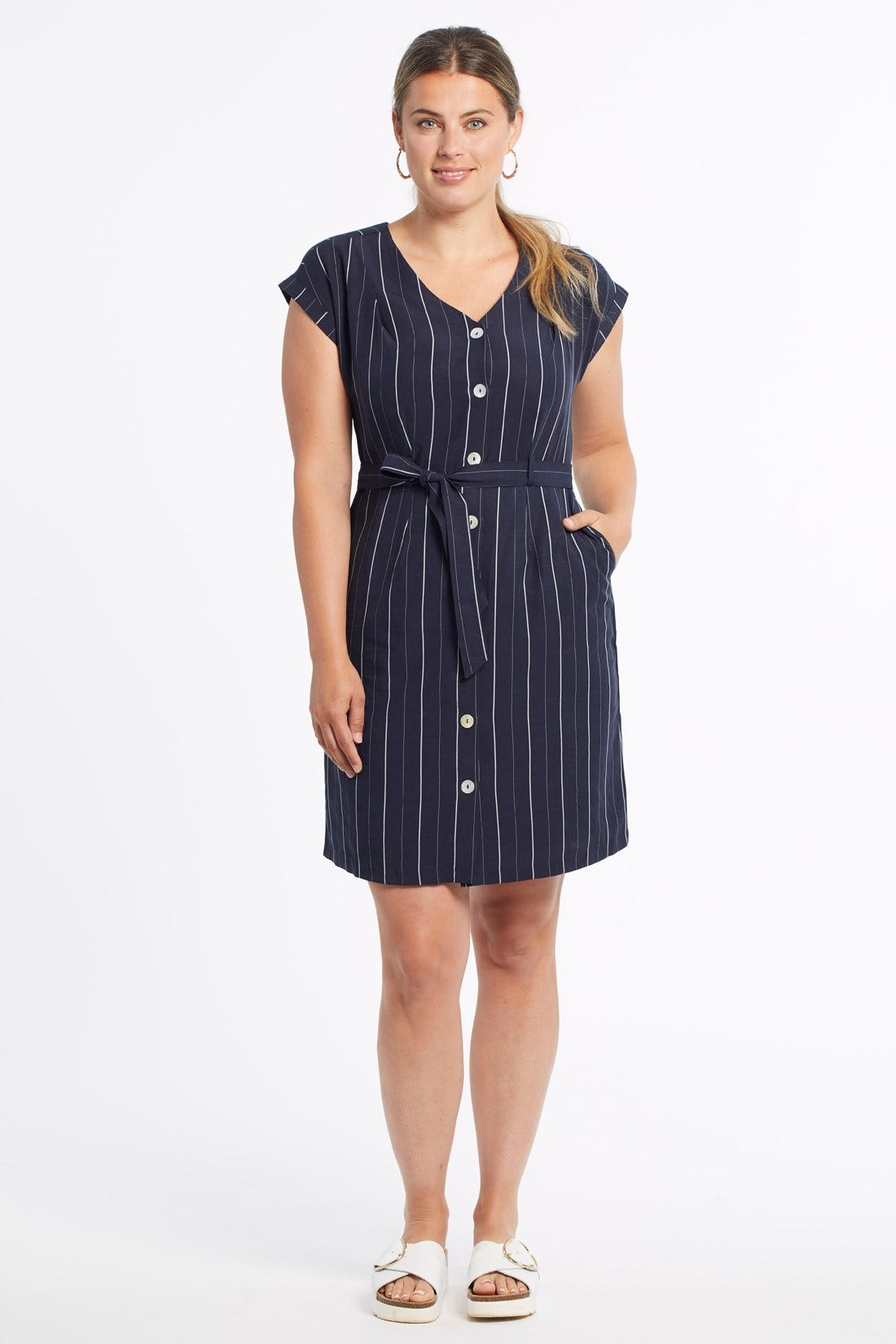 Tribal Fashions Button Front Dress