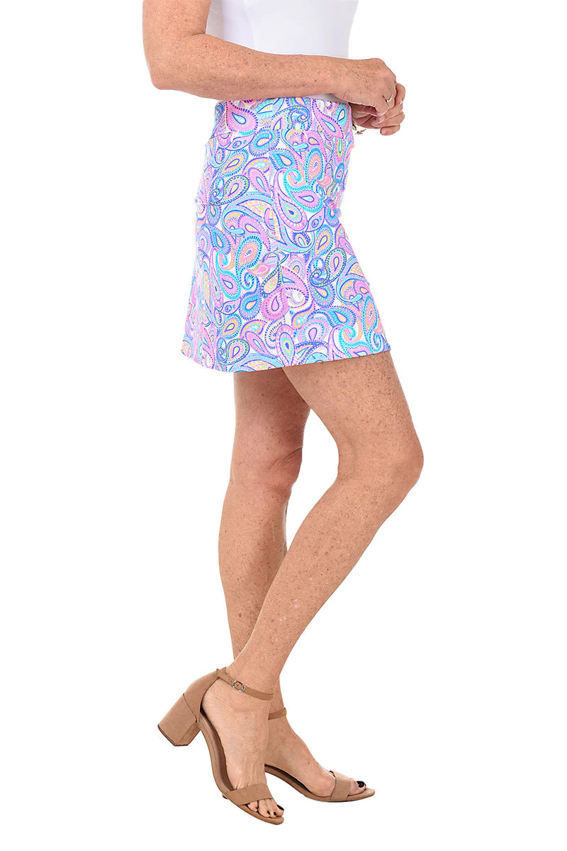 Lulu B UPF 50+ Neon Paisley Skort