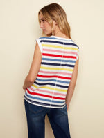 Charlie B Rainbow Notch Neck Tee