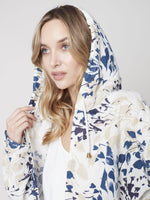 Charlie B Linen Long Duster Jacket with Hood - Bloom