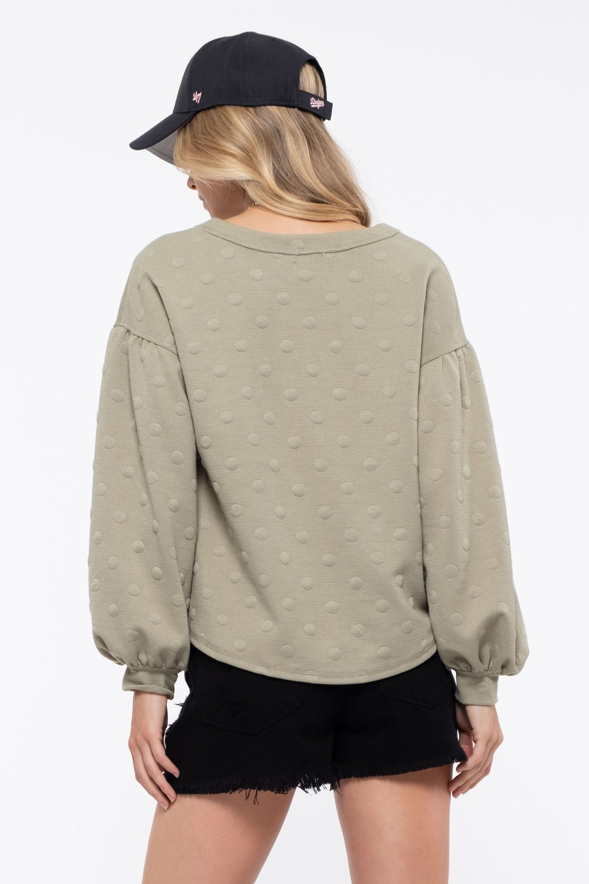 Blu Pepper Swiss Dot Sweatshirt