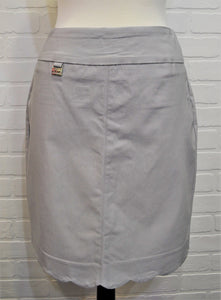 Lulu B Scallop Skirt Bengaline - Silver