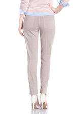 Slimsation by Multiples Pull-On Narrow Leg Ankle Pant / Stone