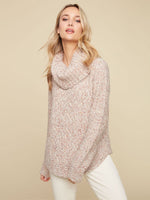 Cable Knit Cowl Neck Sweater