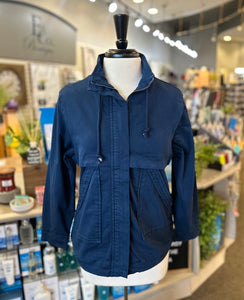 Ethyl Zip Front Jacket - Navy