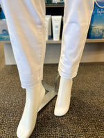 Ethyl Fly Front Fray Hem Ankle Jean - White