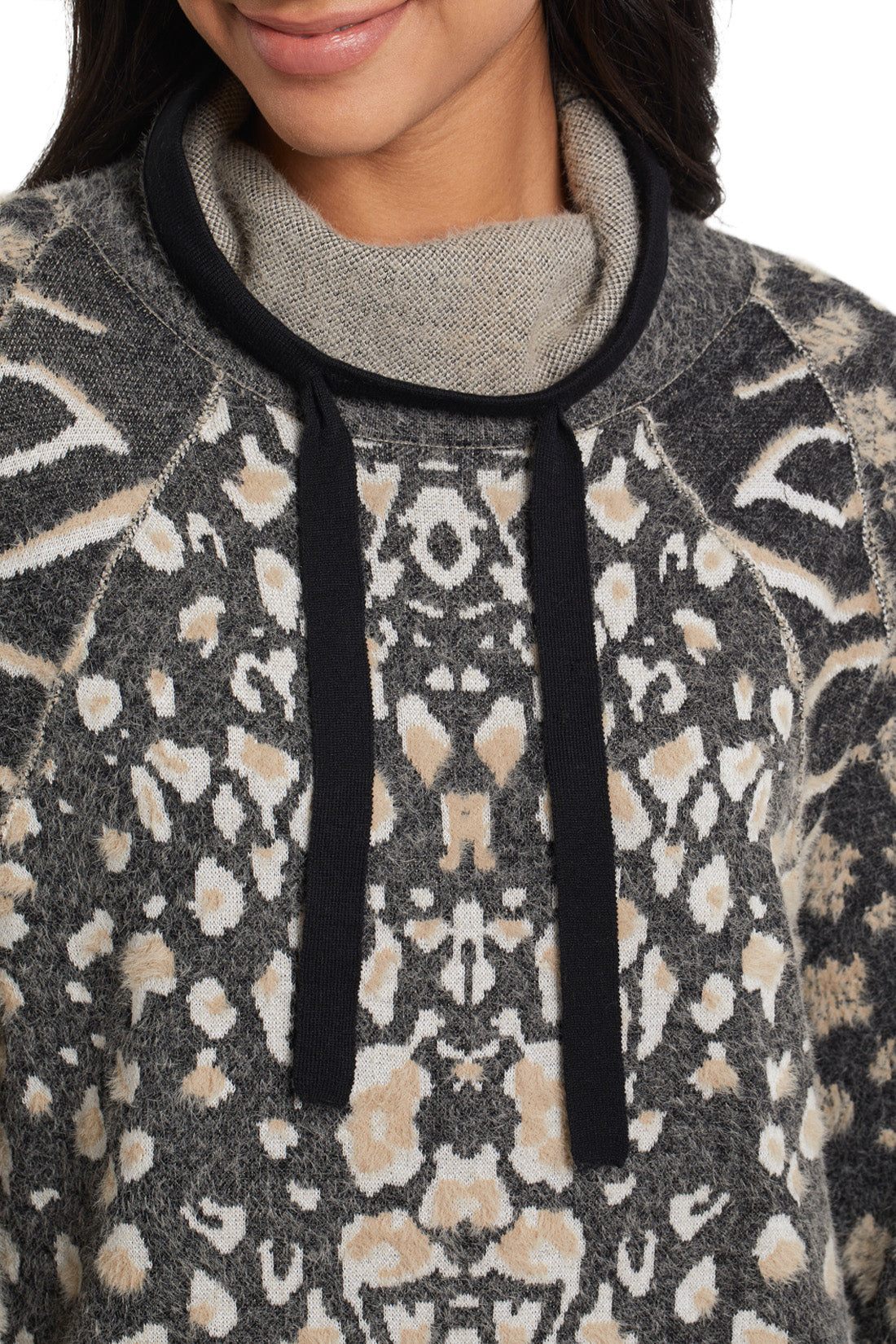 Tribal Jeans Funnel Neck Sweater Dress