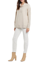 Cowl Neck Sweater - Oatmeal