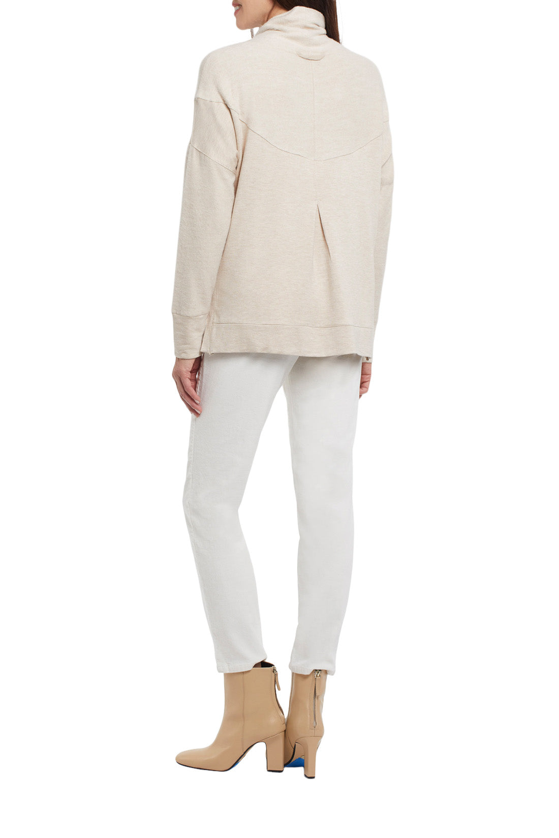 Cowl Neck Sweater - Oatmeal