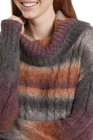 Tribal Fashions Ombre Cowl Neck Sweater